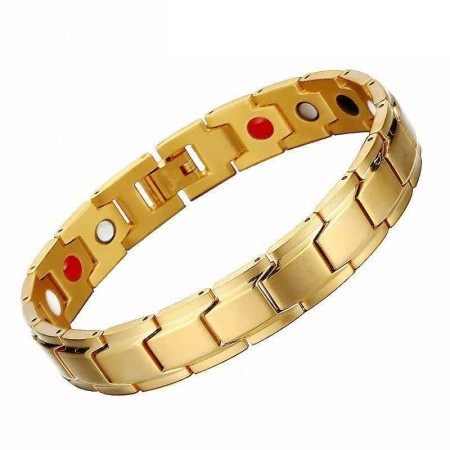 NEODYMIUM ORIGINAL MAGNETIC BRACELET Golden-TMB- 026