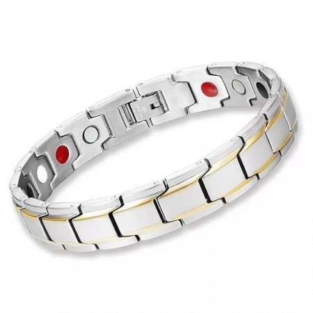 NEODYMIUM ORIGINAL MAGNETIC BRACELET( Silver-TMB 027)